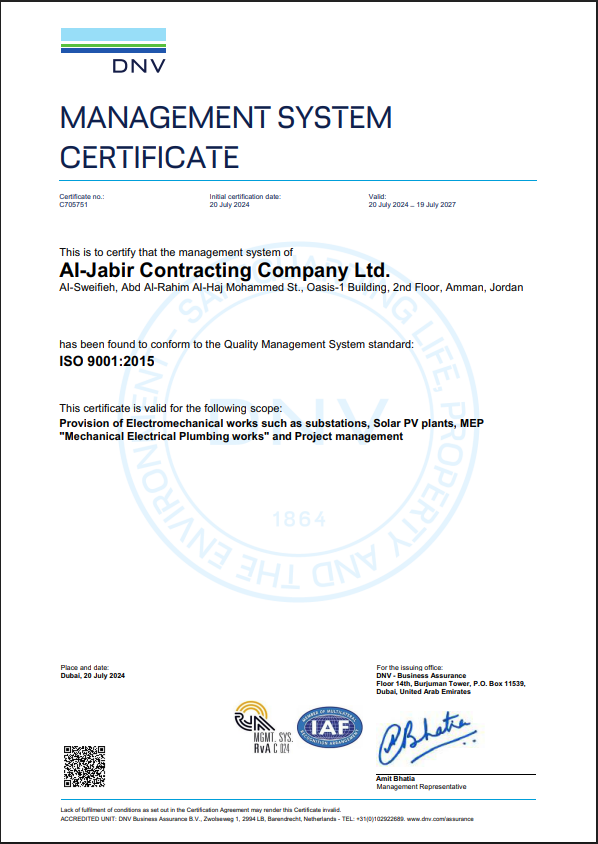 ISO 9001 Certificate